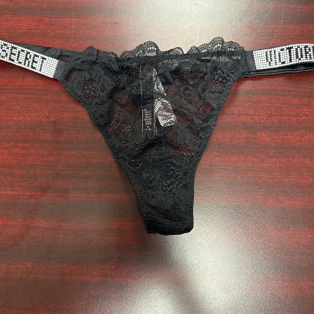 Victoria’s Secret Shine Strap Lace Thong